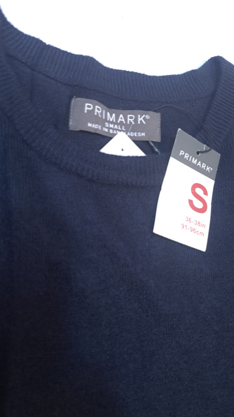 پلیور بافت مردانه یقه گرد پریمارک (Primark) – رنگ سرمهای (Navy)