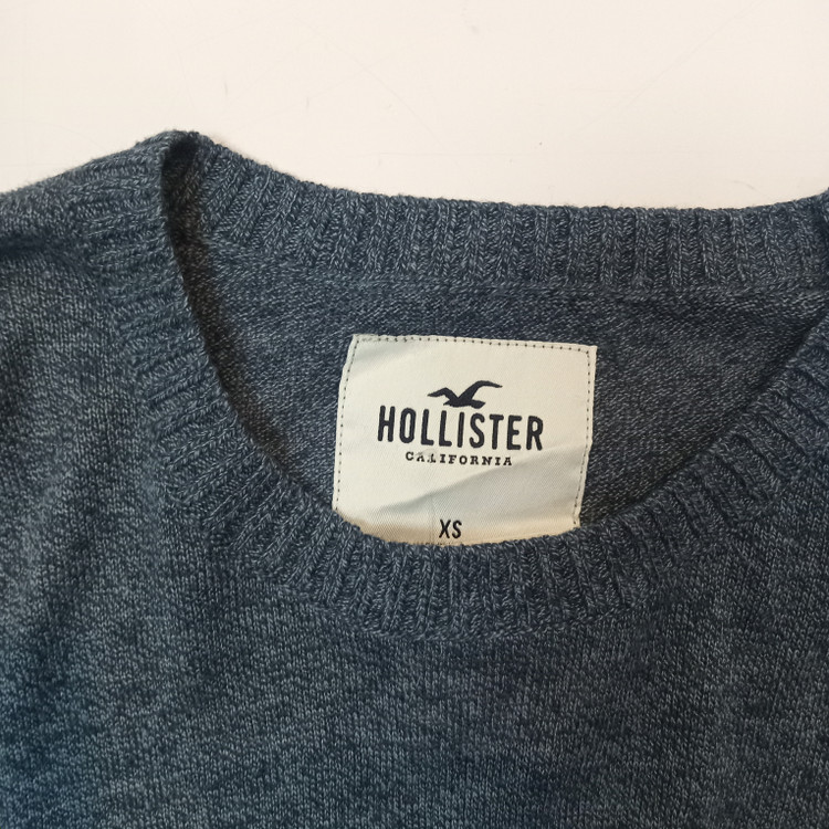 پلیور بافت یقه گرد نازک HOLLISTER سایز XS