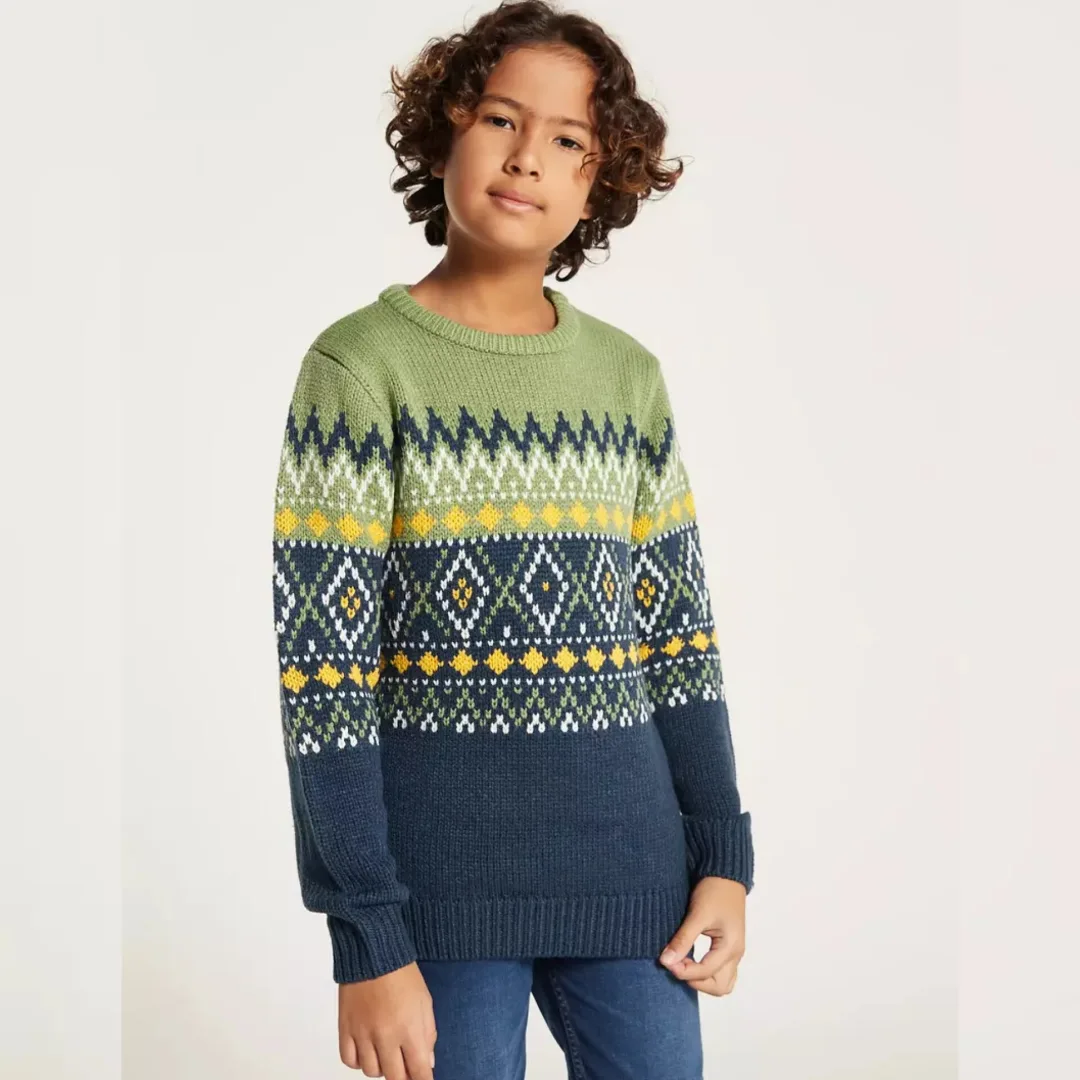 بافت ژاکارد بچگانه BOYS COLLECTION JUNIORS سایز ۱۳-۱۴ سال