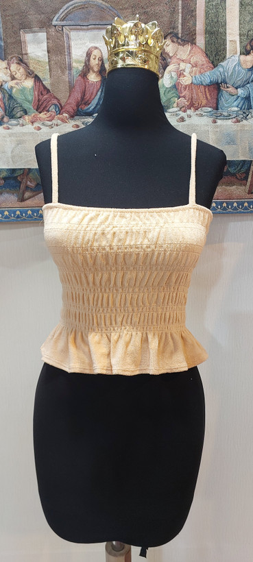 تاپ کراپ زنانه کرم برند H&M