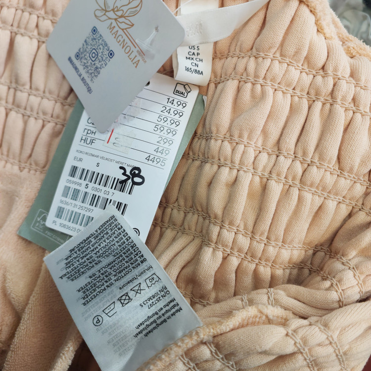 تاپ کراپ زنانه کرم برند H&M
