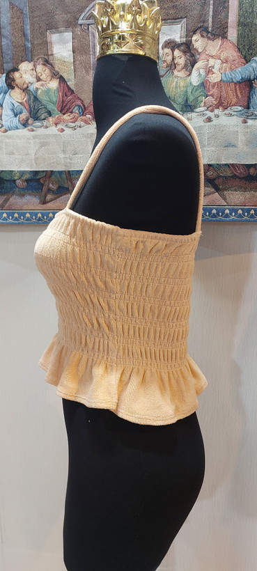 تاپ کراپ زنانه کرم برند H&M