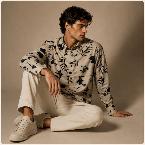 پیراهن آستین بلند اورجینال مردانه از برند H&M