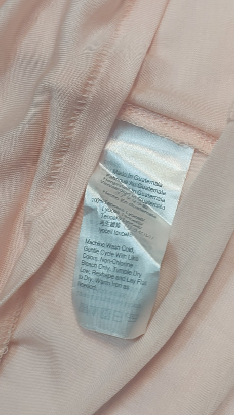 تاپ نخ تنسل زنانه جیکرو J.CREW گلبهی سایز XL