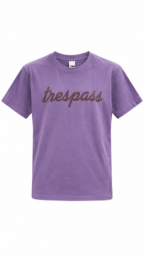 تیشرت کتان آستین کوتاه زنانه بنفش یاسی برند Trespass