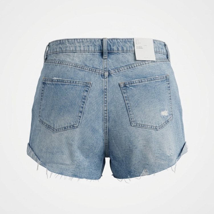 شلوارک جین زنانه زاپدار اچ اند ام H&M