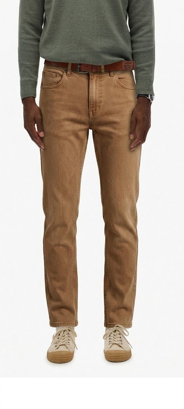 شلوار کتان مردانه اسلیم فیت سوپردری (Superdry) - رنگ قهوهای خاکی / Tan