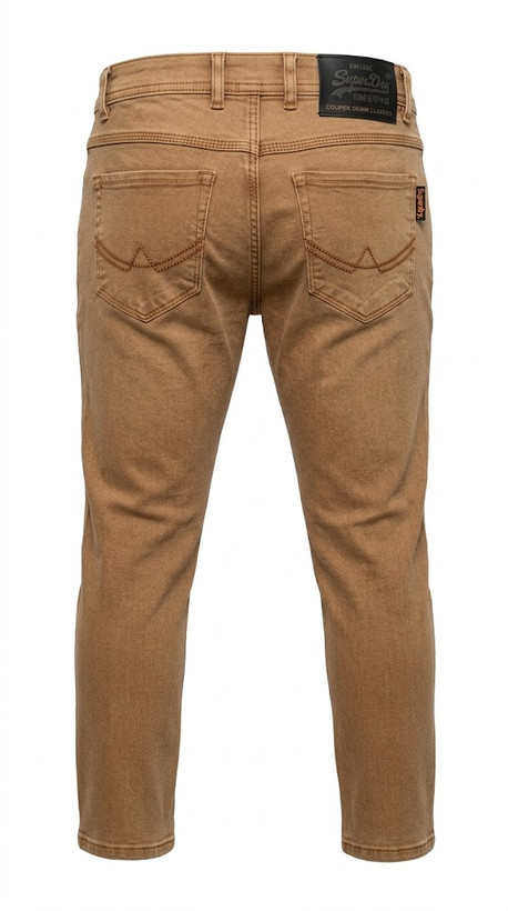 شلوار کتان مردانه اسلیم فیت سوپردری (Superdry) - رنگ قهوهای خاکی / Tan