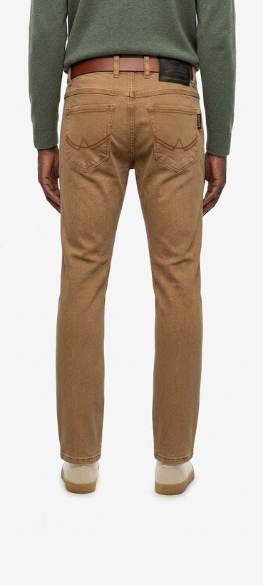 شلوار کتان مردانه اسلیم فیت سوپردری (Superdry) - رنگ قهوهای خاکی / Tan