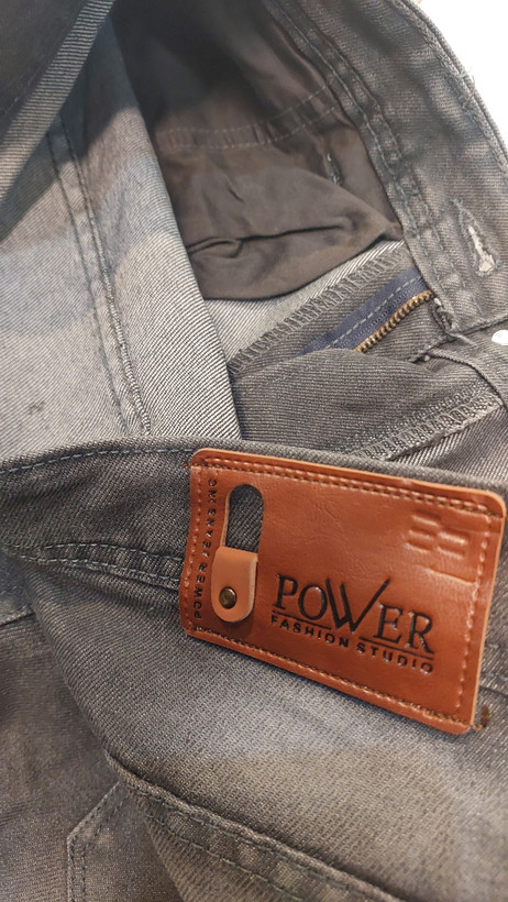 شلوار جین مردانه خاکستری سنگشور POWER (مدل اسلیمفیت)