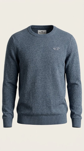 پلیور بافت یقه گرد نازک HOLLISTER سایز XS
