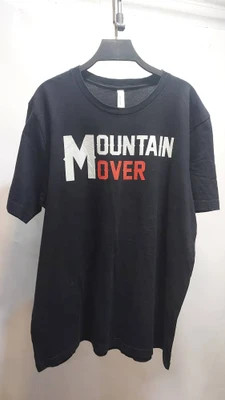تیشرت مشکی مردانه/زنانه بدون دوخت بغل طرح Mountain Mover برند Canvas سایز XL