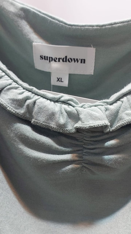 تاپ زنانه سبز زیتونی سوپردان Superdownچین سایز XL