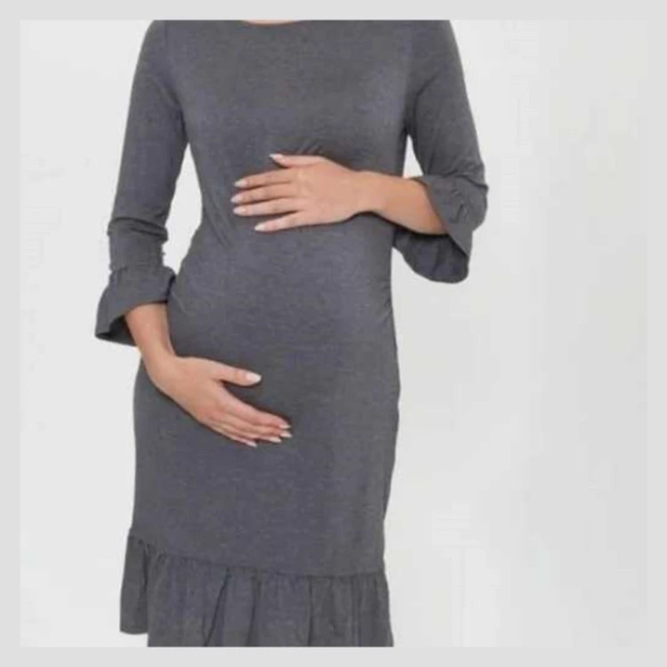 پیراهن بارداری و شیردهی اسمارا آلمان مشکی چیندار کد344102
