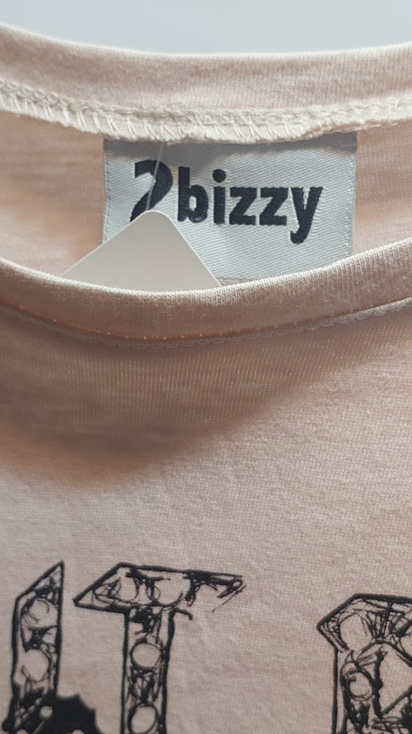 پیراهن تونیک ترکیبی زنانه با پایین تور Bizzy طرح راک