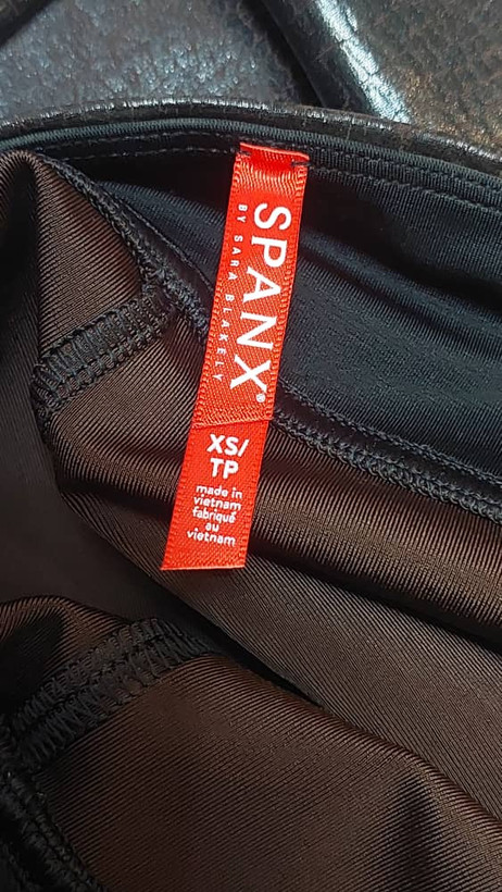 لگ چرم زنانه اسپنSpanx مشکی کروکودیلی سایز XS