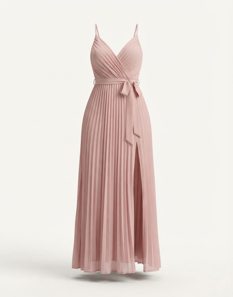 پیراهن ماکسی مجلسی بند دار زنانه Nelly مدل Perfect Strap Gown سایز EU 40 رنگ رز