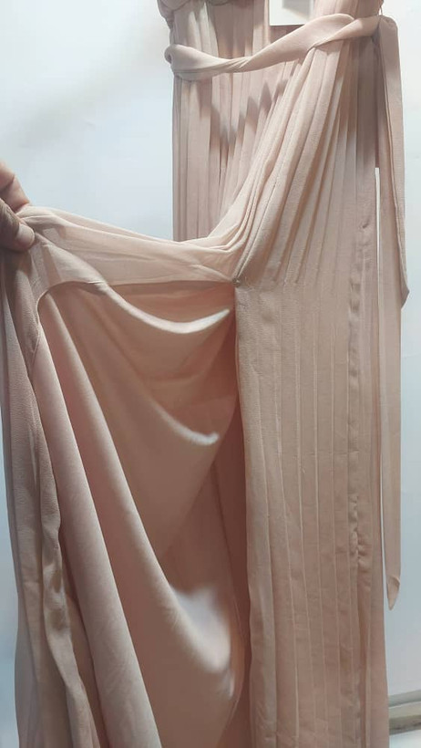 پیراهن ماکسی مجلسی بند دار زنانه Nelly مدل Perfect Strap Gown سایز EU 40 رنگ رز