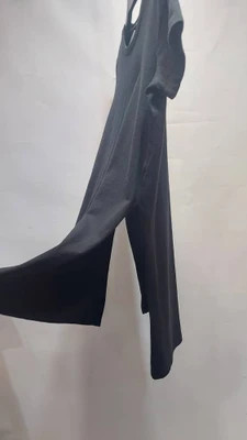 تونیک بافت بلند چاکدار اسمارا مشکی کد 294186