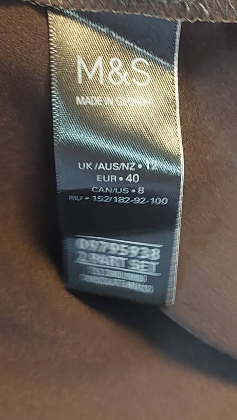 تاپ رکابی زنانه مارکس اند اسپنسر M&S شکلاتی سایز ۴۰