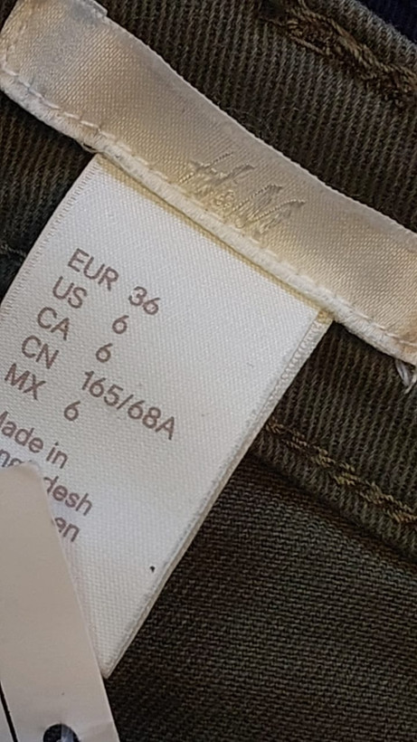 شلوارک کتان لبه پاکتی زنانه H&M