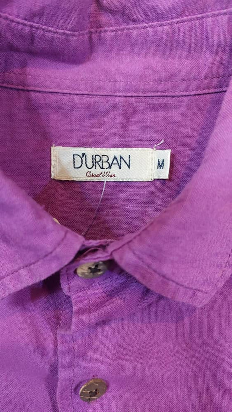 پیراهن مردانه بنفش طرحدار دأربن D'URBANسایز M